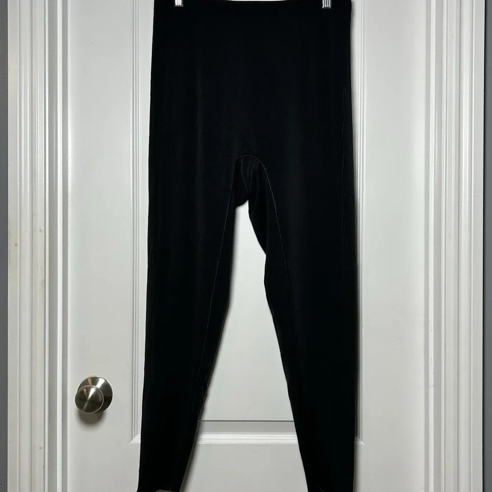 Yitty by Lizzo Black Mesh Me Smoothing Shaping High Waisted Compression Leggings